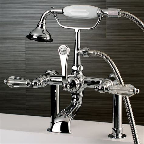 kingston brass clawfoot tub faucet|clawfoot tub mount faucets kit.